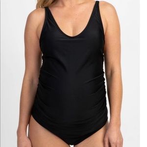 Pink blush maternity bathing suit